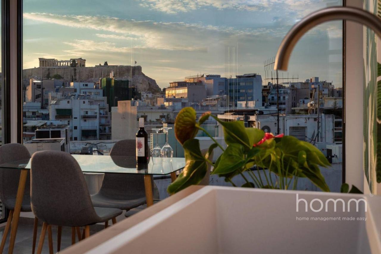 아테네 59M² Homm Loft- Penthouse With Acropolis View,2Ppl 아파트 외부 사진