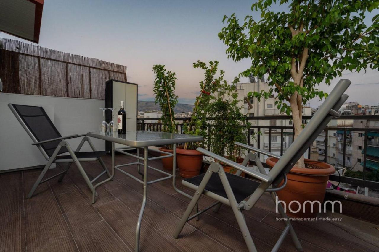 아테네 59M² Homm Loft- Penthouse With Acropolis View,2Ppl 아파트 외부 사진